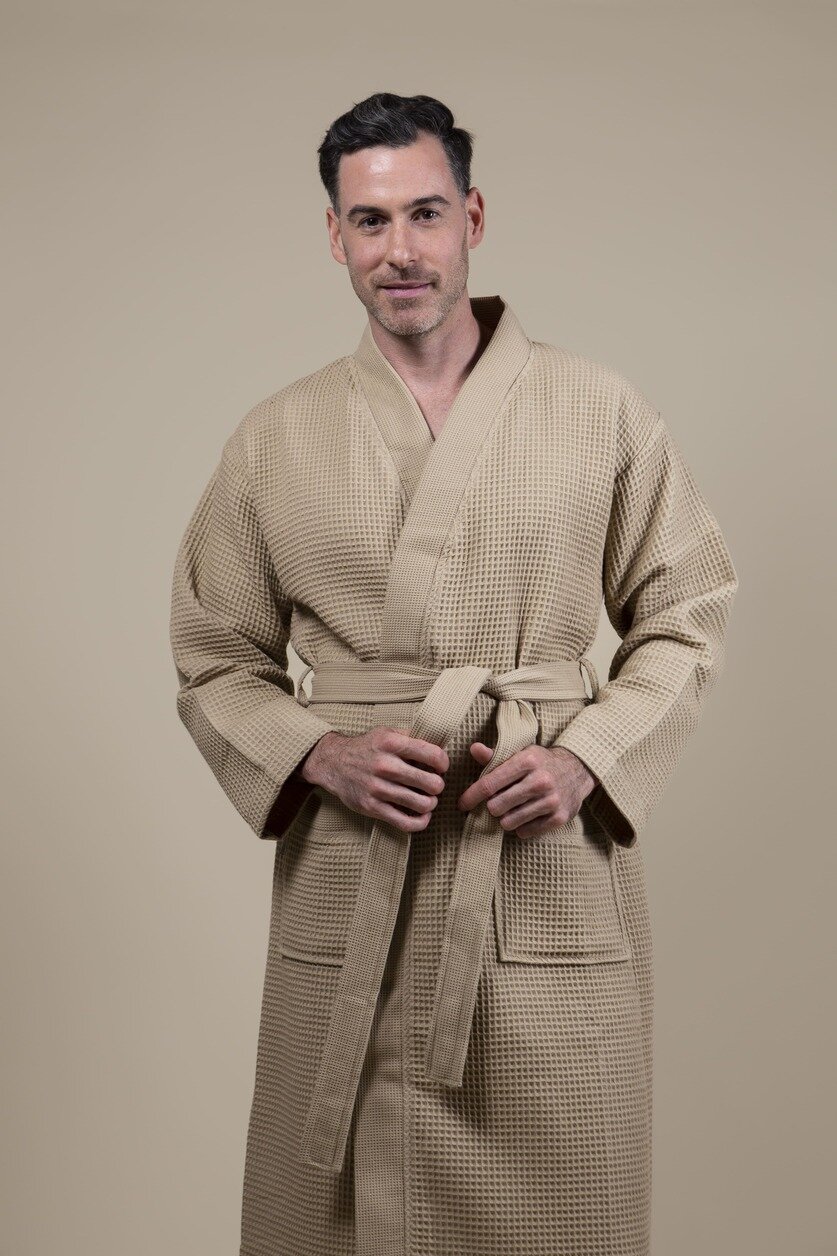 Badjas Heren Kimono Beige