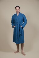 Badjas Heren Kimono Azur Blauw