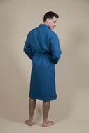 Badjas Heren Kimono Azur Blauw