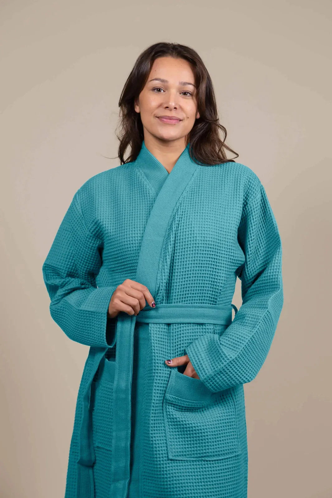 Badjas Dames Kimono Groen